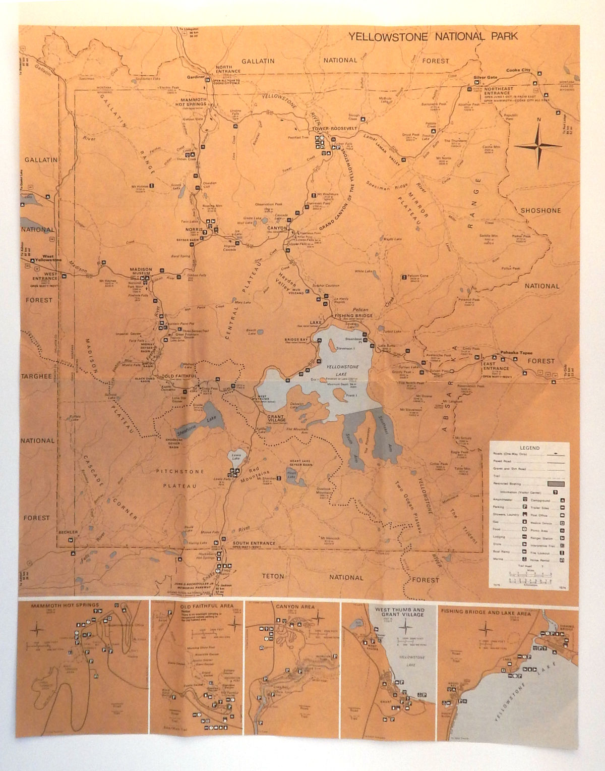 Image for Map of Yellowstone National Park / Grand Teton National Park and John D. Rockefeller Jr. Memorial Parkway