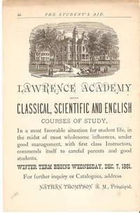 THE STUDENTS AID," Vol. V, No. 1, Nov. 22, 1881 THE STUDENTS AID," Vol. V, No. 1, Nov. 22, 1881