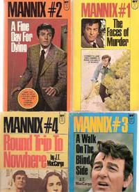 Mannix:  The Faces of Murder ---with A Fine Day for Dying ---with A Walk on the Wild Side ---with Round Trip to Nowhere ---Book # 1, 2, 3, 4 ---Four Volumes