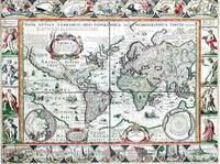 Nova Totius Terrarum Orbis Geographica Ac Hydrographica Tabula. a Pet: Kaerio( 4th State) by van den Keere, Pieter (1571-ca.1646), copied after Blaeu, Willem (1571-1638) - 1637 - from Arader Galleries and Biblio.com