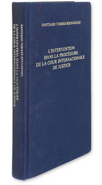 L'Intervention dans La Procedure de la Cour Internationale De Justice