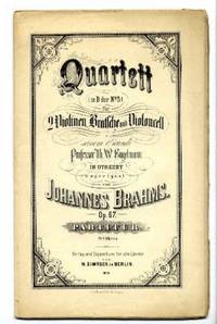 Quartett (in B dur No. 3) f&uuml;r 2 Violinen, Bratsche und Violoncell... Op. 67. Partitur