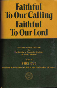 Faithful to Our Calling Faithful to Our Lord Two Volumes