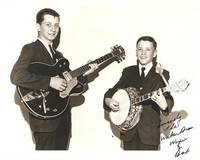 PROFESSIONAL, SIGNED PHOTOGRAPH  OF THE WALKER BROTHERS, WAYNE & BOB: