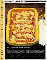McCall's Cooking School Recipe Card: Pasta, Rice 2 - Baked Manicotti With  Cheese Filling (Replacement McCall's Recipage or Recipe Card For 3-Ring  Binders)