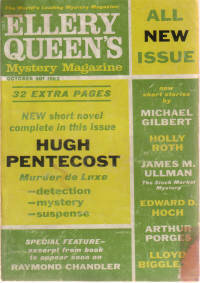 Ellery Queen's Mystery Magazine, Volume 42, # 4, October 1963, Includes L.A., U.S.A. - as raymond Chandler Saw it By Philip Durham Ellery Queen's Mystery Magazine, Volume 42, # 4, October 1963, Includes L.A., U.S.A. - as raymond Chandler Saw it By Philip Durham