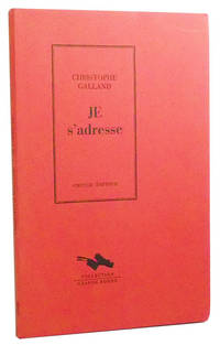 Je s'Adresse; pour une voix Je s'Adresse; pour une voix
