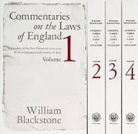 Commentaries on the Laws of England: A Facsimile of the First Edition