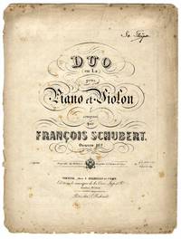 Duo (en La) pour Piano et Violon... Oeuvre 162. [Parts]