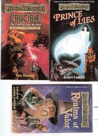 AVATAR CYCLE: Prince of Lies ---with Crucible: The Trial of Cyric the Mad ---with Realms of Valor ---3 Volumes - Forgotten Realms AVATAR CYCLE: Prince of Lies ---with Crucible: The Trial of Cyric the Mad ---with Realms of Valor ---3 Volumes - Forgotten Realms