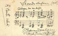 Autograph musical quotation signed, dated Asolo (Treviso), August 14, 1936