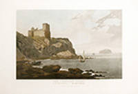 View of Tantalon Castle, the Bass Rock, and the River Fourth