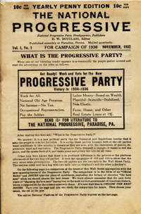 Yearly Penny Edition: The National Progressive . . . Vol. 1, No. 1 . . . November, 1932 [- Vol. 1, No. 12 . . . October, 1933] [caption title]