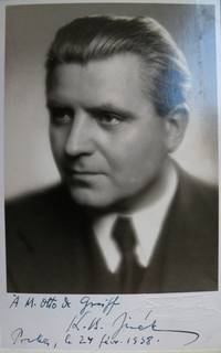Postcard photograph signed K.B. Jir&aacute;k and dated February 24, 1938
