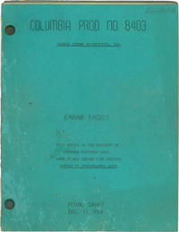 Jeanne Eagels (Original Screenplay, Art Director Ross Bellah's copy)