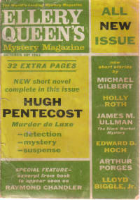 Ellery Queen's Mystery Magazine, Volume 42, # 4, October 1963, Includes L.A., U.S.A. - as raymond Chandler Saw it By Philip Durham Ellery Queen's Mystery Magazine, Volume 42, # 4, October 1963, Includes L.A., U.S.A. - as raymond Chandler Saw it By Philip Durham