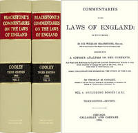 Commentaries on the Laws of England; In Four Books. With A Copious
