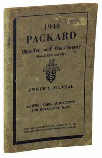 Packard 1940 Owner's Manual Models 1800 & 1801