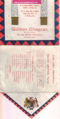 Golden Chapter Royal Arch Masons, Kenora, Ontario  --- Dated 1913