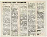 An Open Letter to My Sister, Angela Davis An Open Letter to My Sister, Angela Davis
