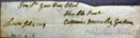 Autograph of Catharine Macaulay Graham (1731-1791) clipped from a letter