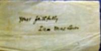 Piece of paper signed by Ian MacLaren, pseudonym of Rev. John Watson (1850-1907)