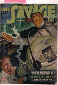 Doc Savage Pulp Magazine, February 1943, Volume 20, # 6 ( Waves of Death By Robeson; Attack at Dawn By Wallace Brooker; River Cannibals By Norman A Daniels ) Doc Savage Pulp Magazine, February 1943, Volume 20, # 6 ( Waves of Death By Robeson; Attack at Dawn By Wallace Brooker; River Cannibals By Norman A Daniels )