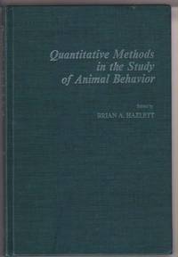 Quantitative Methods in the Study of Animal Behavior Quantitative Methods in the Study of Animal Behavior