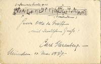Autograph musical quotation signed and dated Munich, March 10, 1937