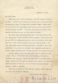 Helen Keller Writes A Sympathy Letter: “I Am Exceedingly With You In A Loneliness And A Struggle Towards The Light Which I Too Have Experienced”