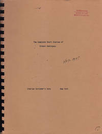 image of The Complete Short Stories of Ernest Hemingway