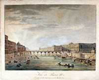 Vue de Paris. No. 1. Vue prise du Pont Neuf, repr&eacute;sentant le Pont des Arts