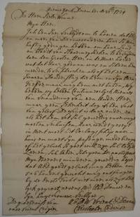 An Early New York City Letter Written In Dutch