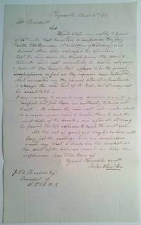 The Famous Clockmaker Silas Hoadley Writes To The President Of A Railroad, Asking Him To Reroute A Line: “The Road Down The Brook From My Place To Waterville Could Not Consistently Be Blocked Up So As To Prevent The Travel…It Is Practicable To Change The Road East Of R. Road, But It May Not Be Acceptable”