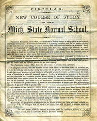 Circular. New Course of Study in the Mich. State Normal School [caption title]