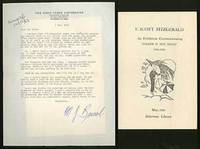 F. Scott Fitzgerald: An Exhibition Commemorating Tender Is the Night 1934-1959