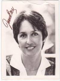 Signed black-and-white portrait, 5" x 3-3/4