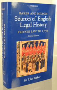 Baker and Milsom, Sources of English Legal History, Private Law to 1750