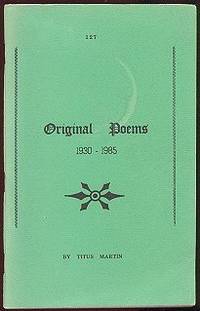 Original Poems 1930 - 1985