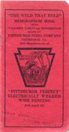 THE WELD THAT HELD" MEMORANDUM BOOK: