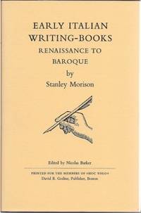 EARLY ITALIAN WRITING BOOKS