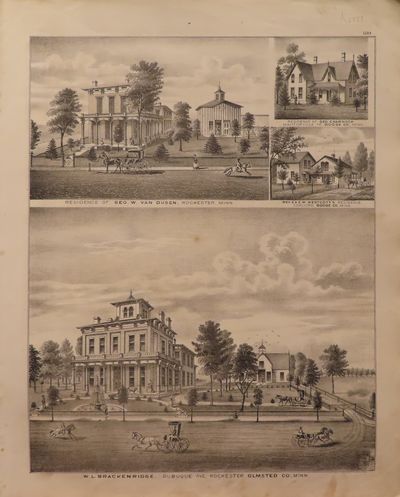 Image for Lithographs of Residences in Dodge and Olmsted Counties, Minn. 1874 - from Illustrated Historical Atlas of the State of Minnesota