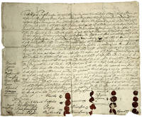 [EXTRAORDINARY MANUSCRIPT DEED, SIGNED BY MULTIPLE INDIAN LEADERS, CEDING A LARGE TRACT OF LAND ON LONG ISLAND TO THE VAN CORTLANDT FAMILY]