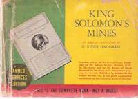 King Solomon's Mines -an african Adventure ---by H Rider Haggard ( Armed Services Edition / ASE # 795 )