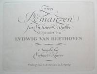 Zwei Romanzen f&uuml;r Violine & Orchester... Ausgabe f&uuml;r Violine & Klavier [Op. 40, Op. 50]. [Score and violin part]