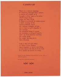 Canons III (Broadside)