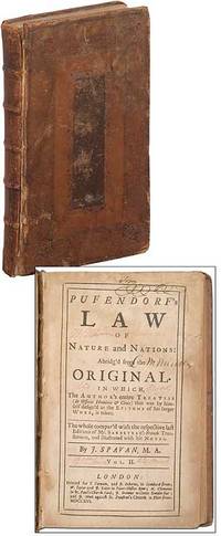 Pufendorf's Law of Nature and Nations: Abridg'd from the Original (Volume 2 only). [De jure naturae et gentium]