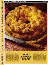 McCall's Cooking School Recipe Card: Breads 9 - Braided Sesame-Seed Bread  (Replacement McCall's Recipage or Recipe Card For 3-Ring Binders)