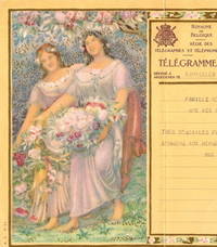 Eight different, beautiful Belgian telegrams printed in colors and gold