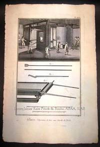 Pl. XXX. Glaces, l'Operation de tirer une Cuvette de l'Arche (Manufacture of Ice)  Encyclop&eacute;die ou Dictionnaire Raisonn&eacute; des Sciences, des Arts et des M&eacute;tiers